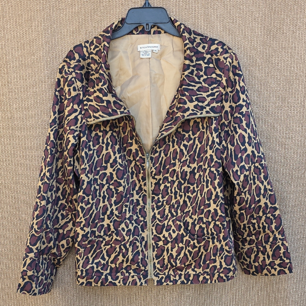 Leopard Print Bomber Jacket